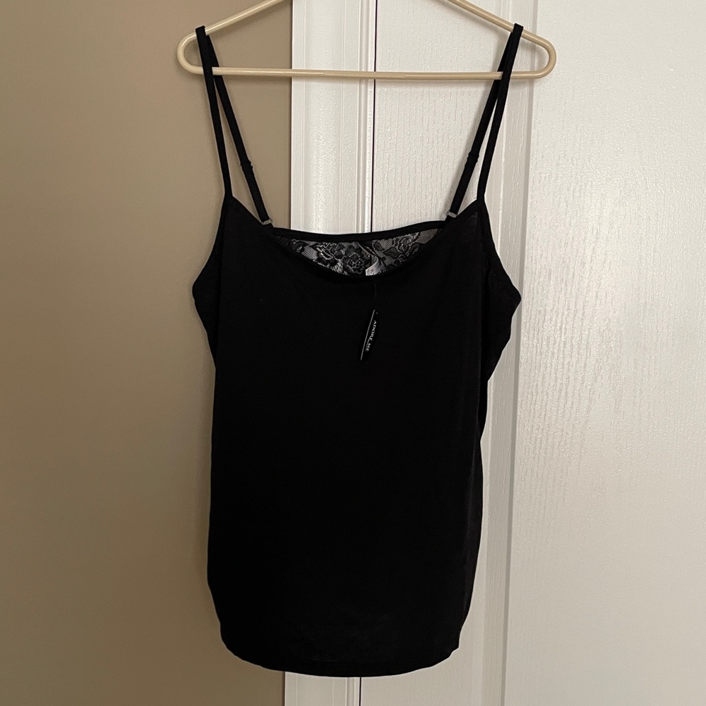 NWT Adore Me Women’s Tank Top w/Sheer Lace Back. Size XL.
